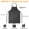 4 Pack Waterproof Rubber PVC Apron Adjustable Dishwasher Apron-Women Men Heavy Duty Work Apron for Dishwashing Chemical Lab Butcher Grooming Black